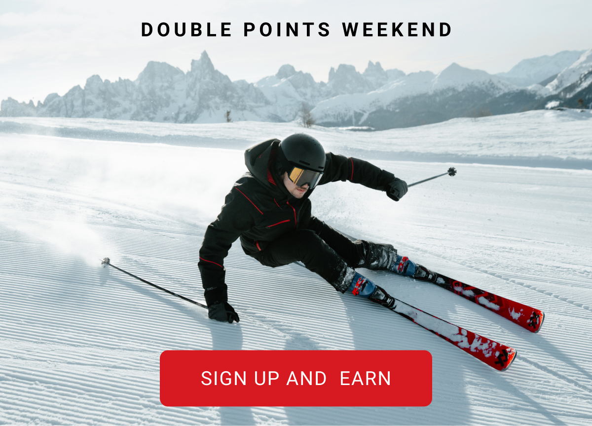 Double points weekend. Sign up and earn.