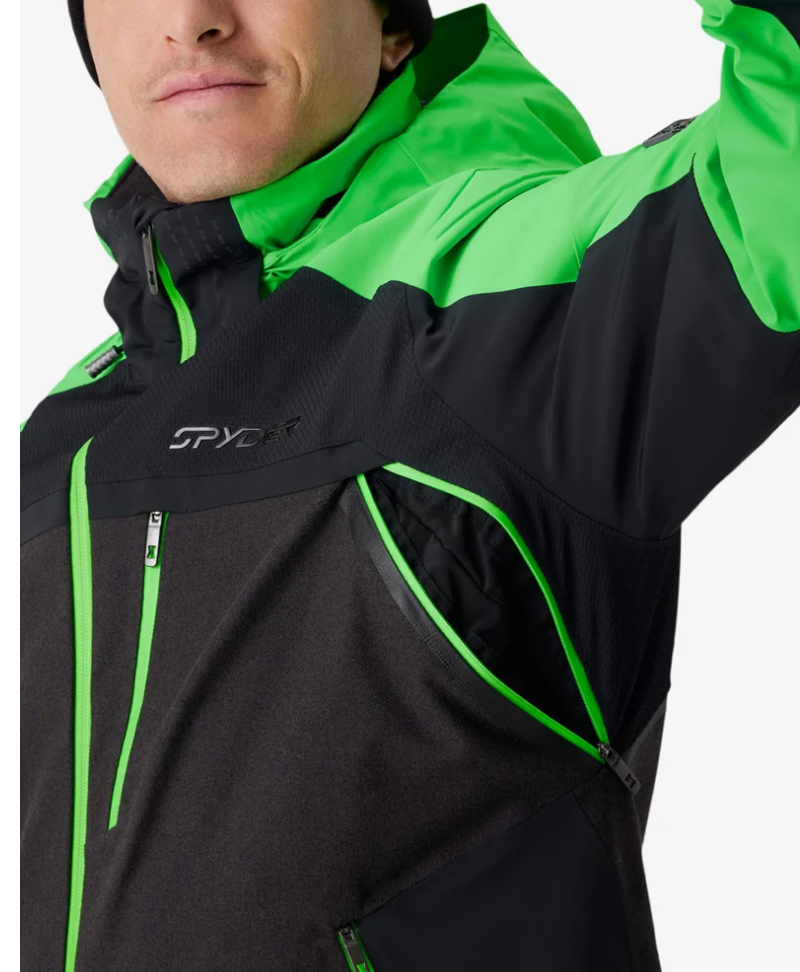 VANQYSH MELANGE JACKET BLACK