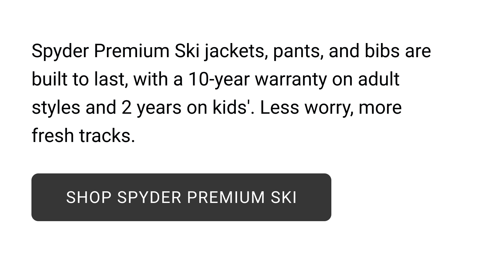 SHOP SPYDER PREMIUM SKI
