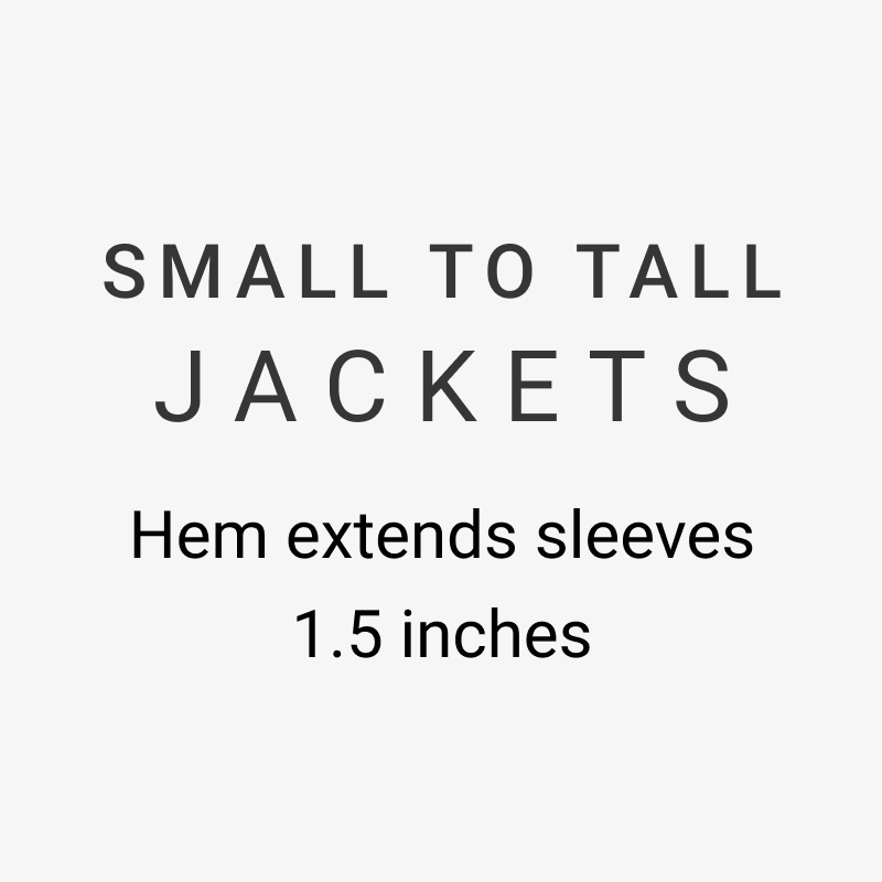 SMALL TO TALL JACKETS