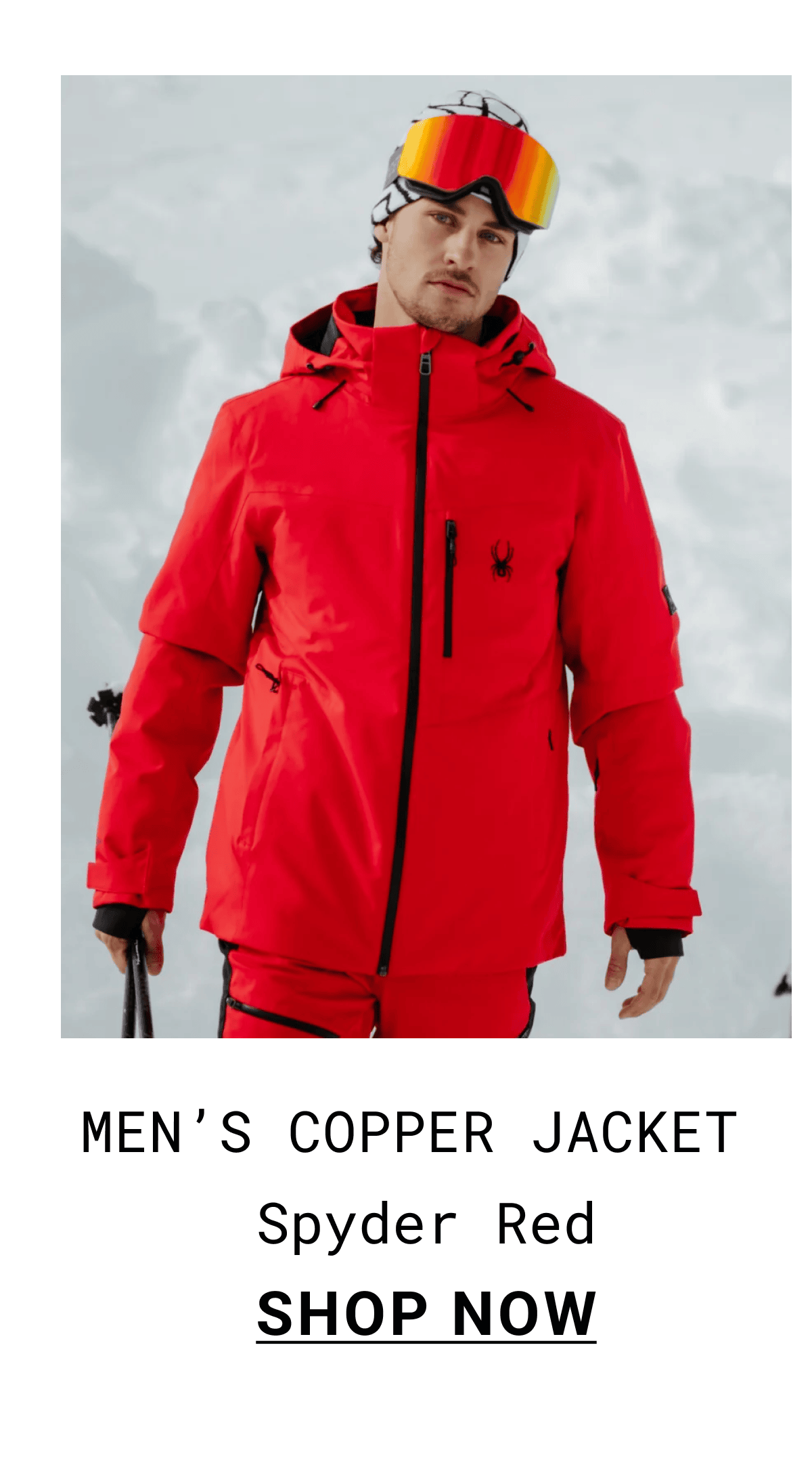 SHOP  Men’s Copper Jacket  Spyder Red