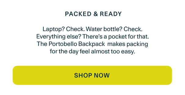Introducing the Portobello Backpack