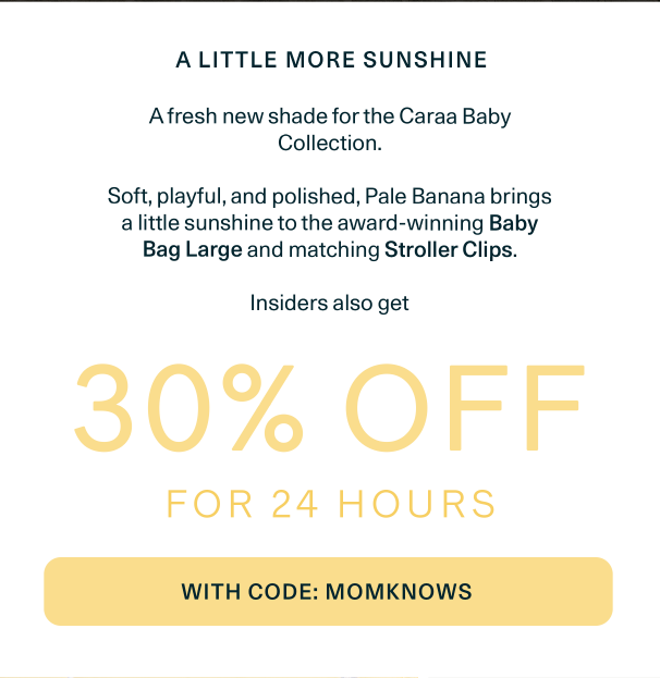 Introducing the Baby Collection in Pale Banana