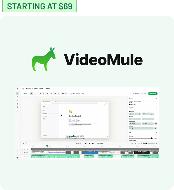 Shop VideoMule (starting at $69)