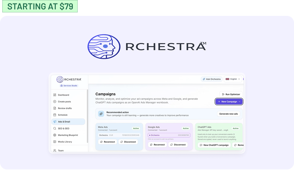 Shop Orchestra Ads (Starting at $79)