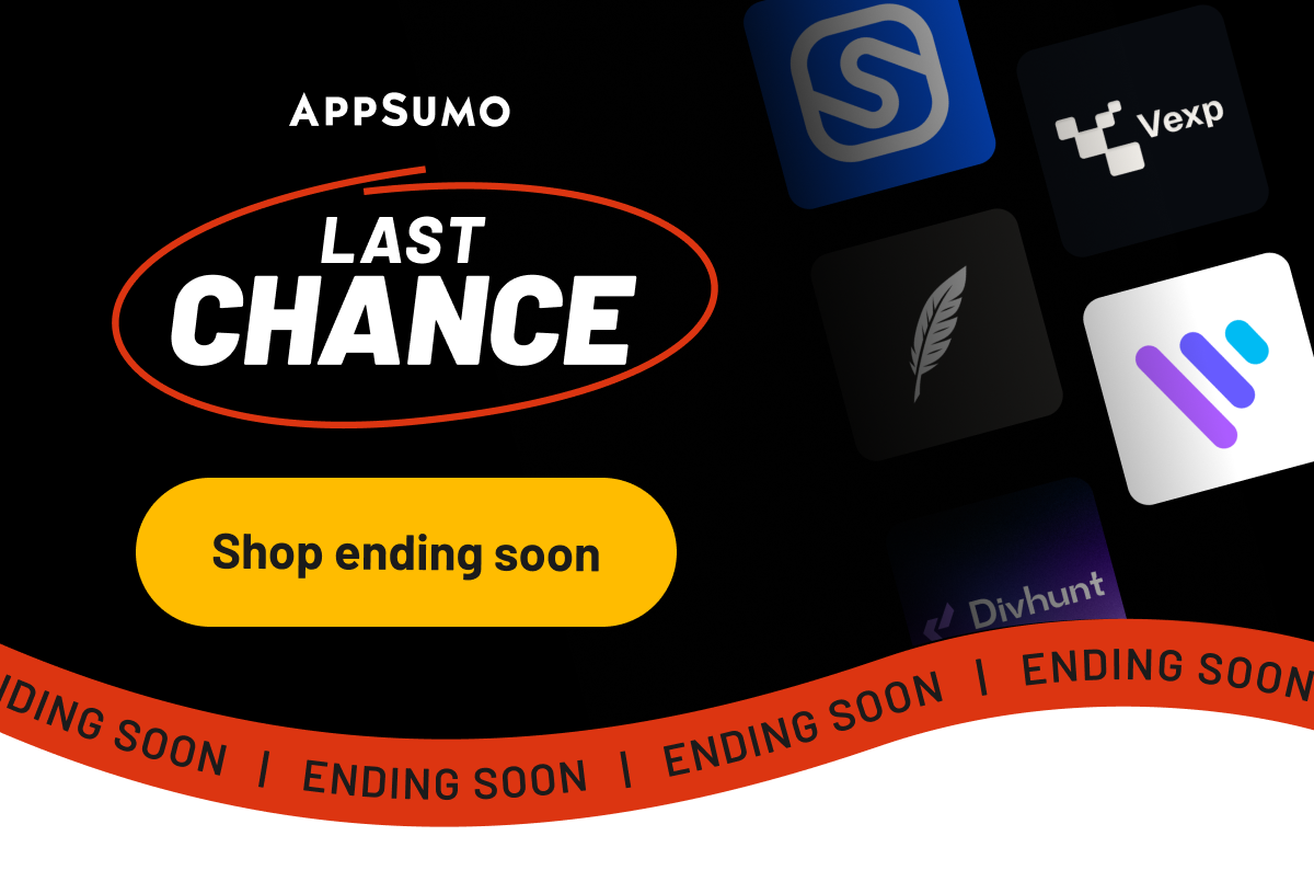 Last chance. Shop now. ending soon. 