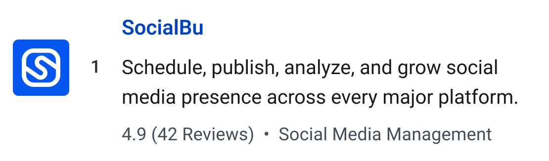 SocialBu: Schedule, publish, analyze, and grow social media presence across every major platform.