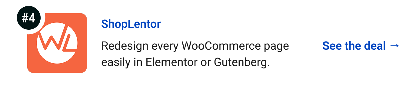 ShopLentor - Redesign every WooCommerce page easily in Elementor or Gutenberg. See the deal →