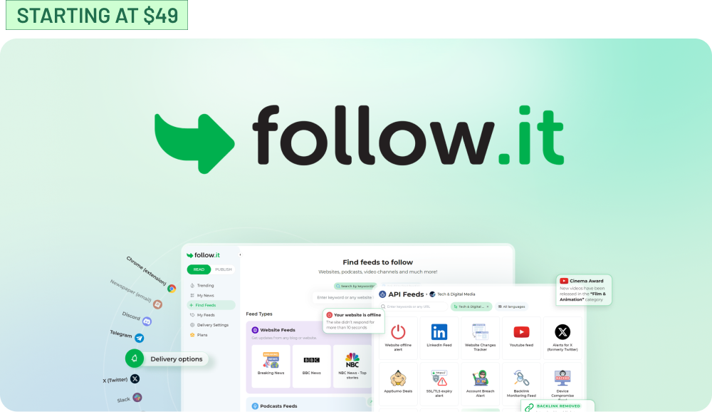Shop follow.it (Starting at $49)