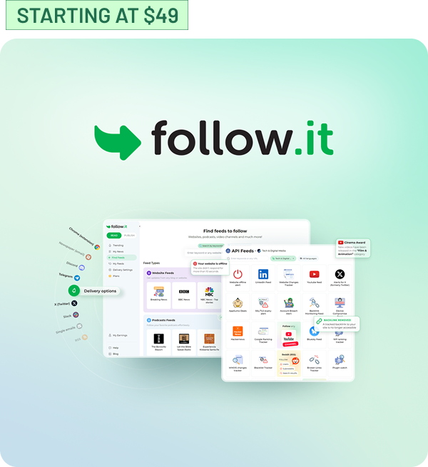 Shop follow.it (Starting at $49)
