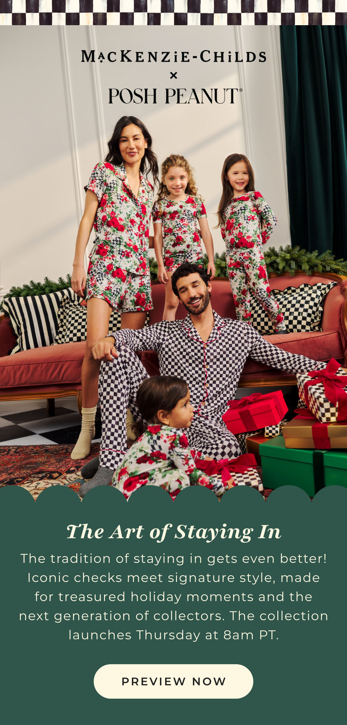 Mackenzie Childs X Posh Peanut: The Art of Staying In... Thursday, the tradition of staying in gets even better