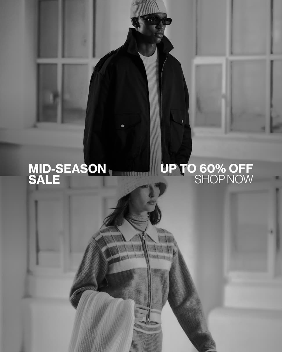 Mid-Season Sale – up to 60% off menswear and womenswear. Shop now