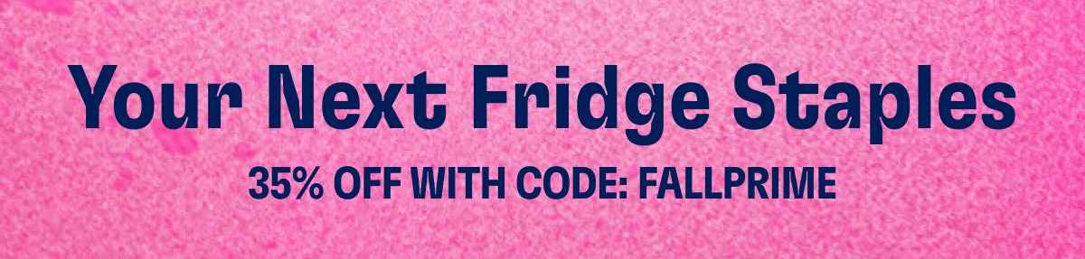 Your Next Fridge Staples 35% Off With Code: Fallprime