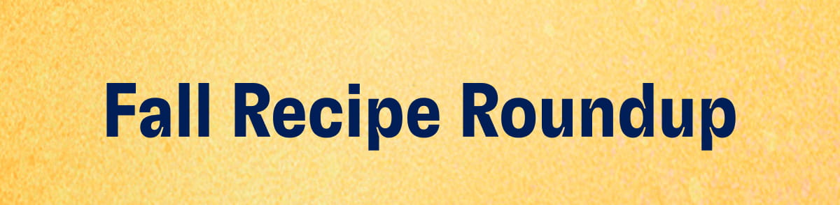 Fall Recipe Roundup