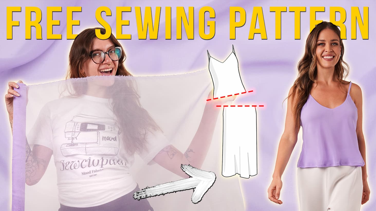  How To Hack this FREE Dress Pattern into a Tank Top!