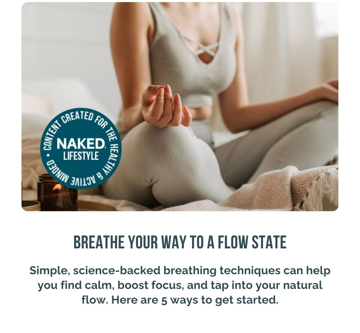 Breathe Your Way to a Flow State