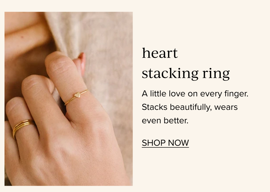 Heart Stacking Ring
