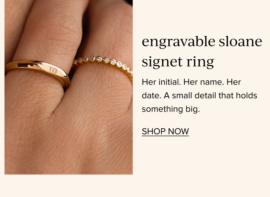 Engravable Sloane Signet Ring
