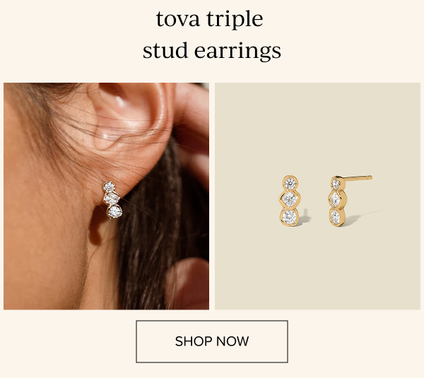 Tova Triple Stud Earrings