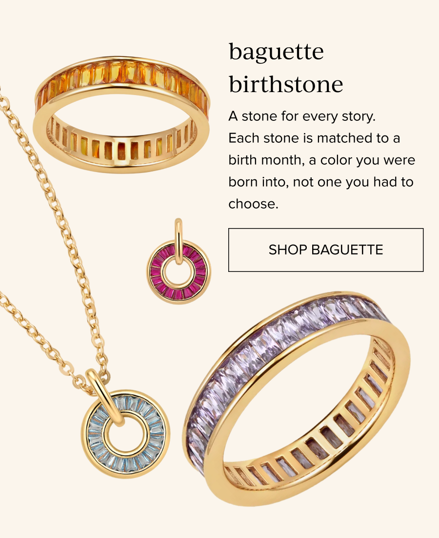 Baguette Birthstone Collection