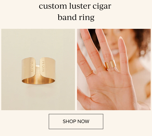 Custom Luster Cigar Band Ring