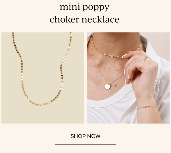 Mini Poppy Choker Necklace