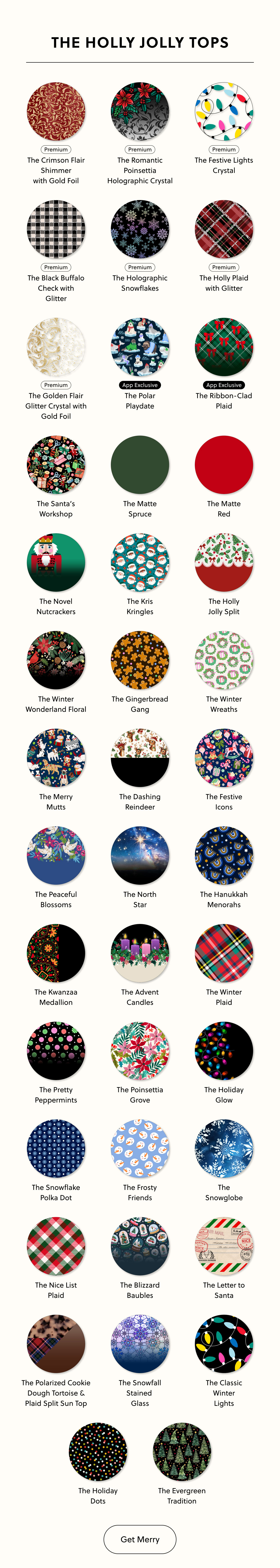 The Holly Jolly Tops
