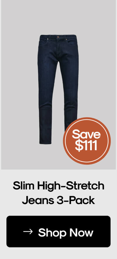 Slim High-Stretch Jeans 3-Pack