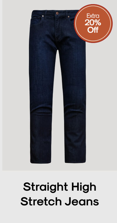 Straight High Stretch Jeans