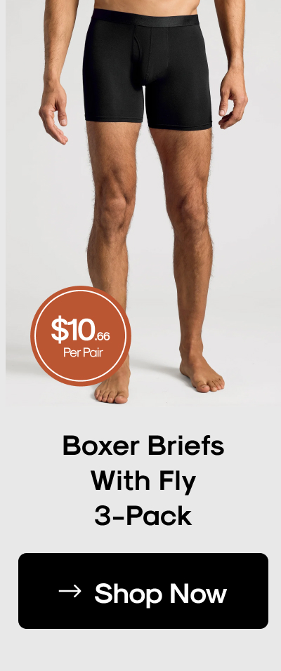 Boxer Briefs With Fly 3-Pack