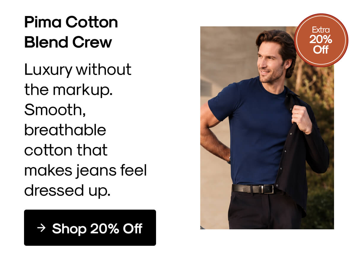 Pima Cotton Blend Crew