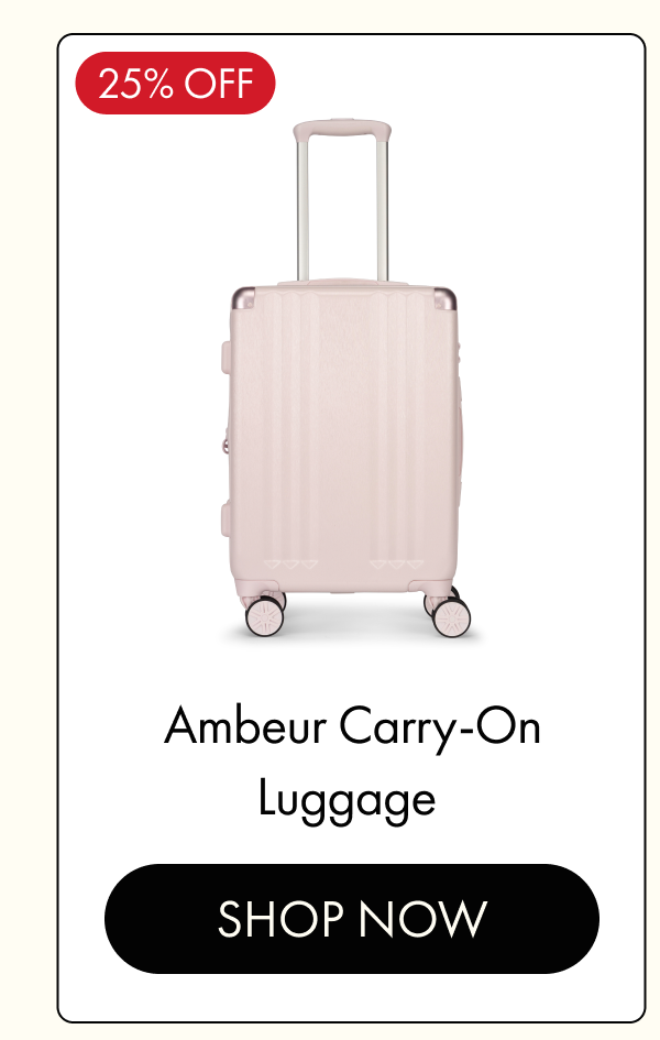 25% OFF | Ambeur Carry-On Luggage | SHOP NOW