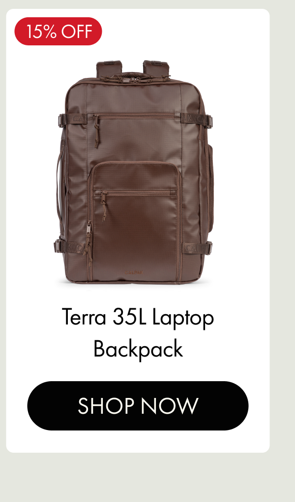 15% OFF | Terra 35L Laptop Backpack | SHOP NOW