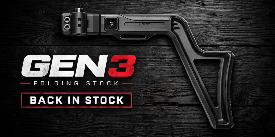 KRISS G3 Folding Stock in black KRISS G3 Folding Stock in black