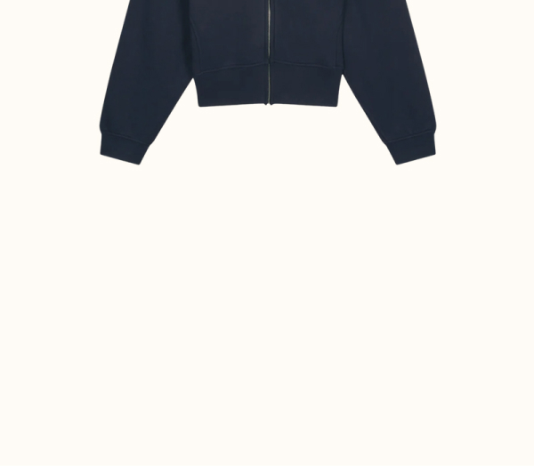 Cocoon Zip Through Hoodie - Midnight Navy