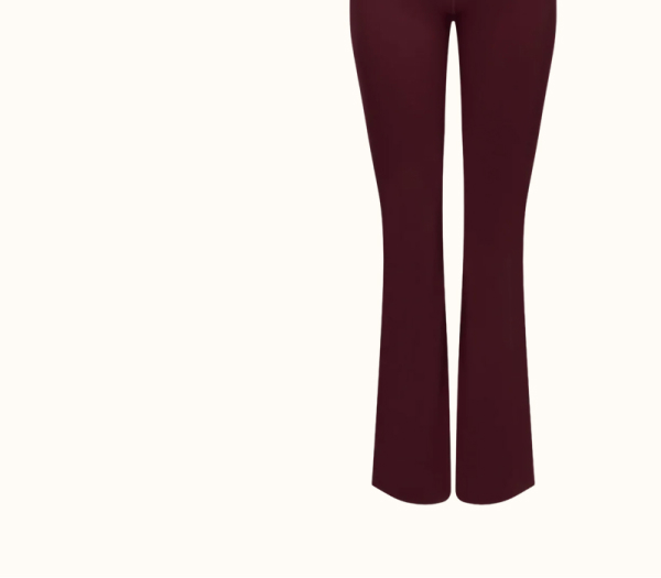 DayFlex Wrap Flared Yoga Pant - Burgundy