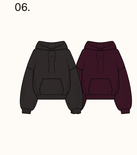 Oversized Cocoon Hoodie - Fig