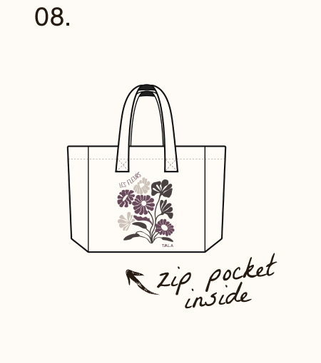 TALA Bloom Tote Bag - Ivory