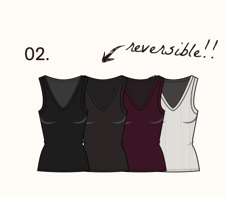 365 Rib Reversible Tank - Fig