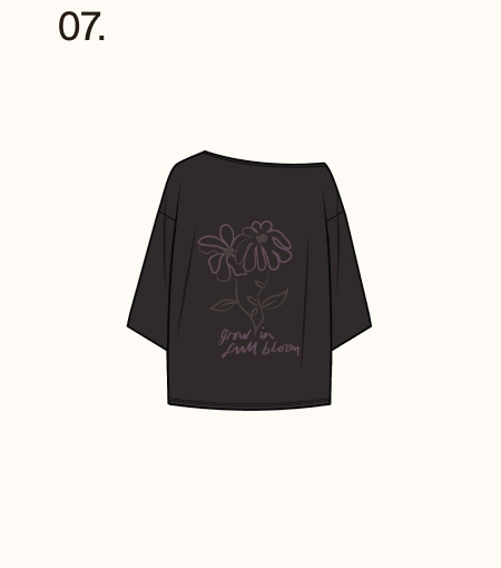 Slouchy Graphic Tee - Americano
