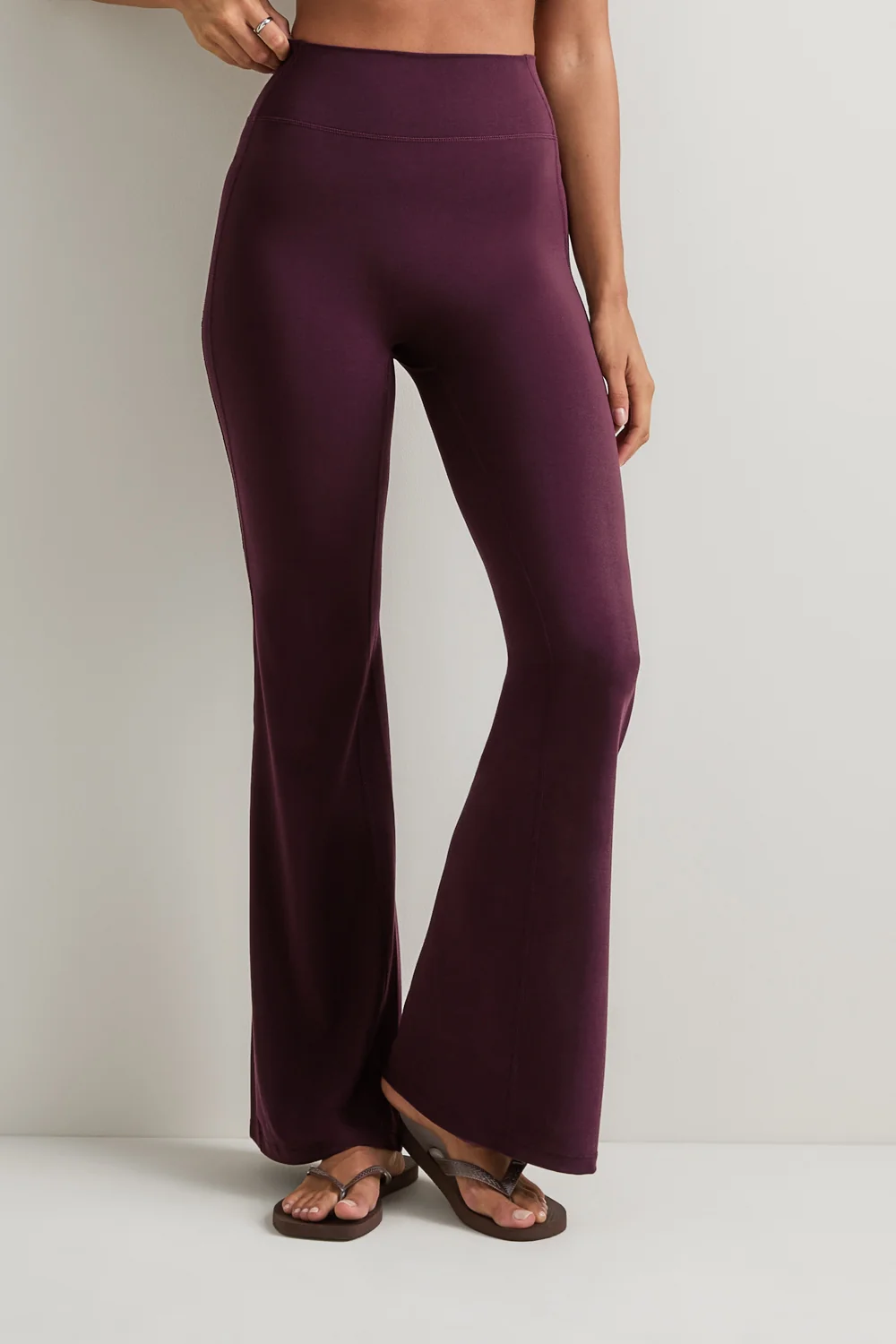 SoftSet High Waisted Flare Yoga Pant - Fig