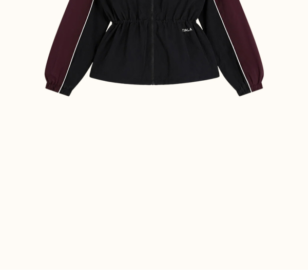 Multiway Contrast Windbreaker - Burgundy