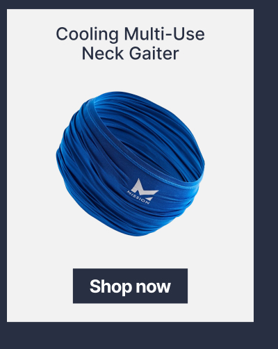 Cooling multi use neck gaiter