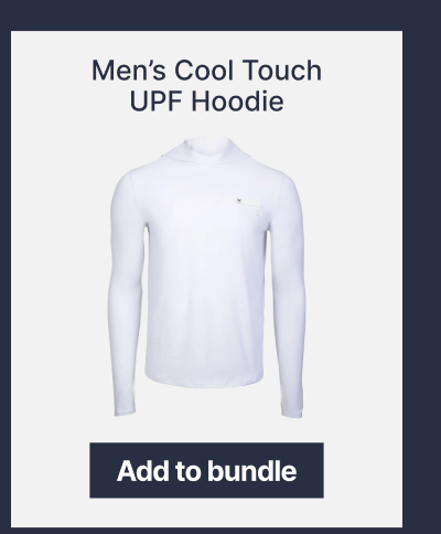 Men's cool touch UPF hoodie