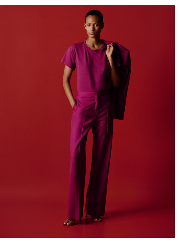 Wide Leg Trouser in Seasonless Wool