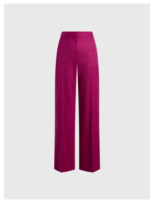Wide Leg Trouser in Seasonless Wool