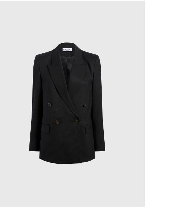 Peak Lapel Blazer in Seasonless Wool