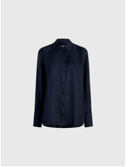 Belted Coat in Viscose Blend