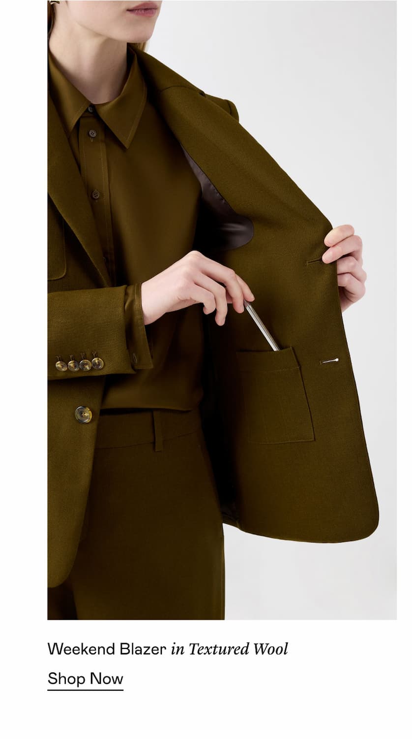 Weekend Blazer in Textured Wool
