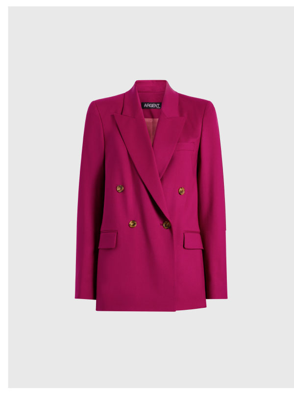 Peak Lapel Blazer in Seasonless Wool